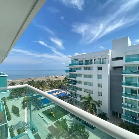 Apartamento Con Linda Vista Al Mar Primera Linea Cartagena Exterior photo