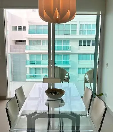 Apartamento Con Linda Vista Al Mar Primera Linea Cartagena Exterior photo