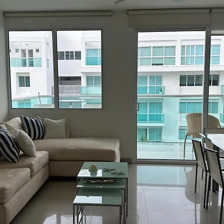 Apartamento Con Linda Vista Al Mar Primera Linea Cartagena Exterior photo