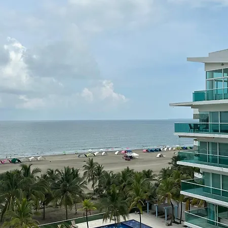 Apartamento Con Linda Vista Al Mar Primera Linea Cartagena Exterior photo